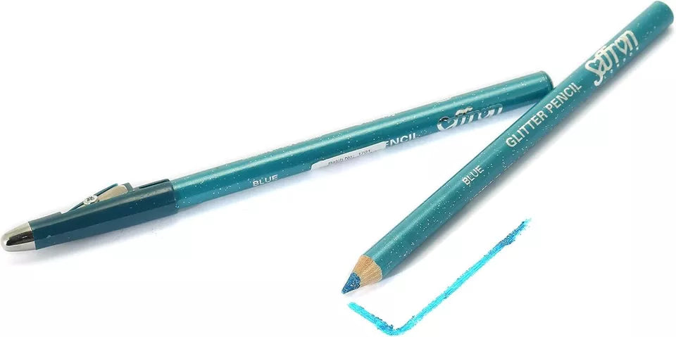 Saffron Glitter Eyeliner Pencil Make Up Pencil Eye Liner with Sharpener from Superior Mart