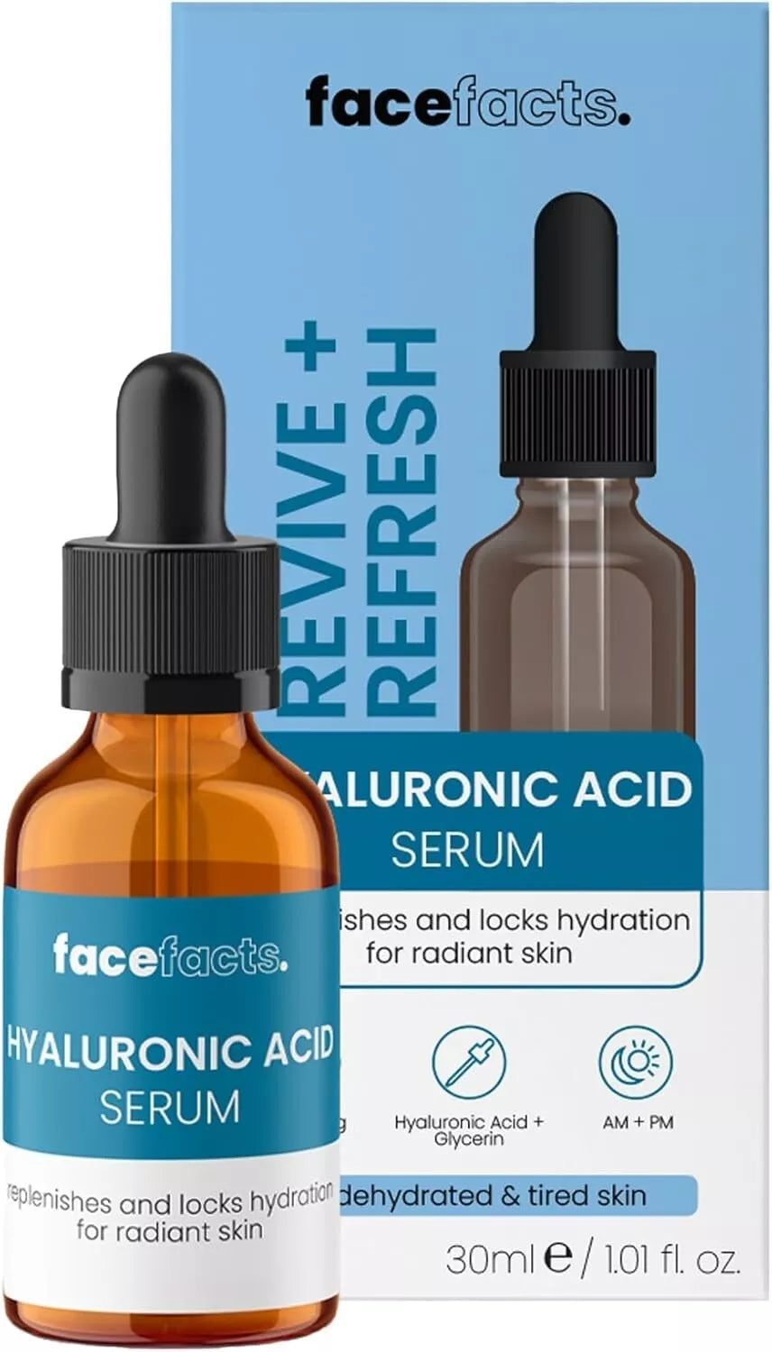 Face Facts Hyaluronic Acid Facial Serum For Dehydrated Tired Skin Revive Refresh from Superior Mart