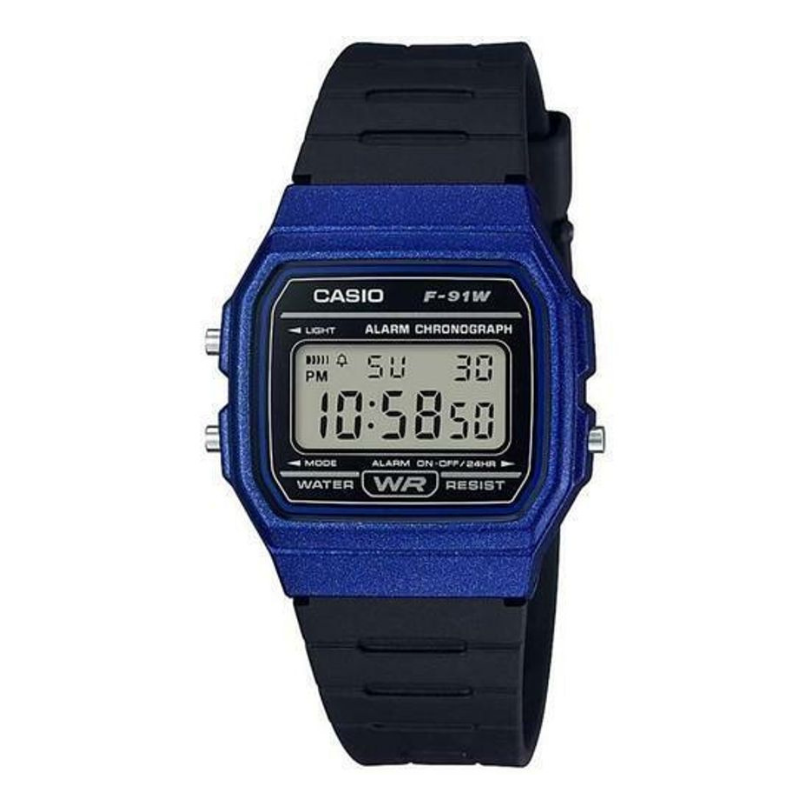 Casio Mens Original Alarm Classic Digital Retro Watch F-91WM-2ADF from N/A