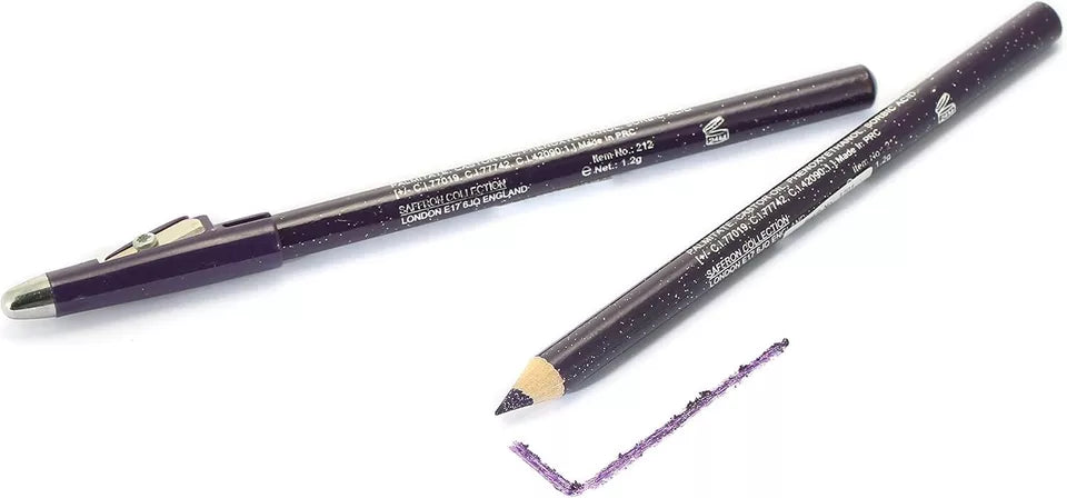 Saffron Glitter Eyeliner Pencil Make Up Pencil Eye Liner with Sharpener from Superior Mart