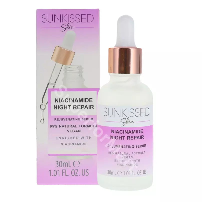 Sunkissed Night Repair Serum With Niacinamide Vitamin B3 95% Natural Formula from Superior Mart