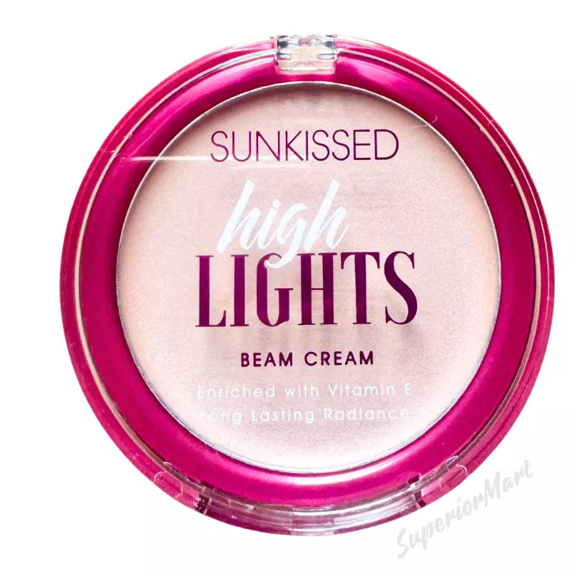 Sunkissed Highlights Beam Cream Iridescent Glow Pearl Highlighter Vitamin E from Superior Mart