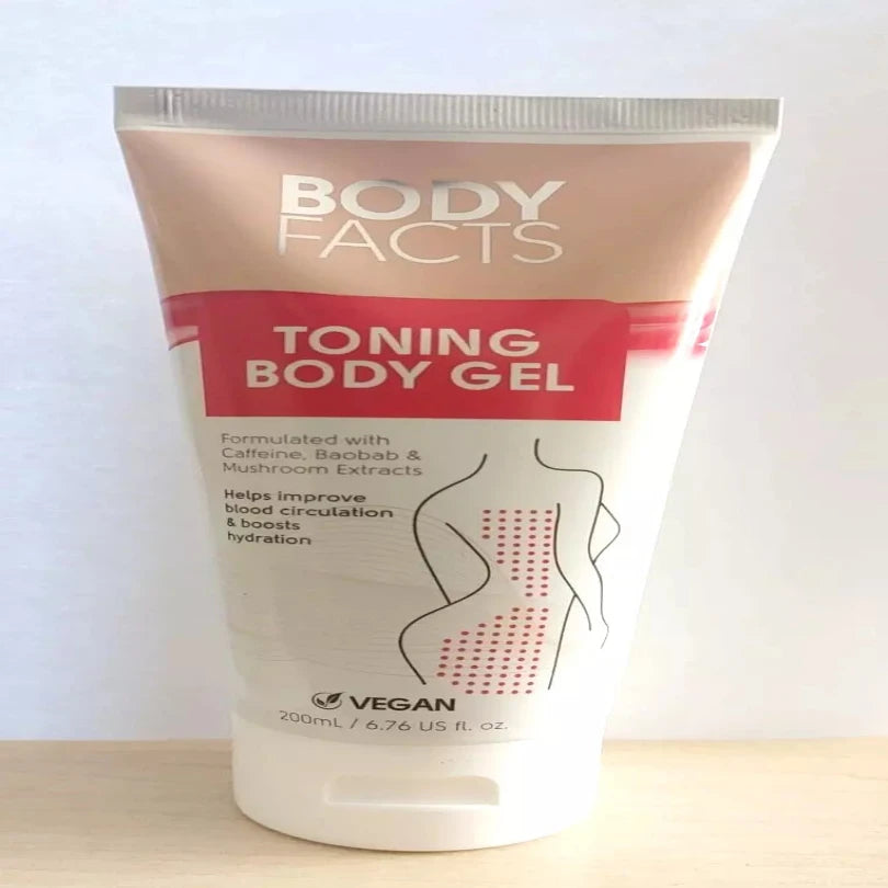 Body Facts Toning Body Gel Boost Hydration Gel Caffeine Baobab Mushroom Extracts from Superior Mart