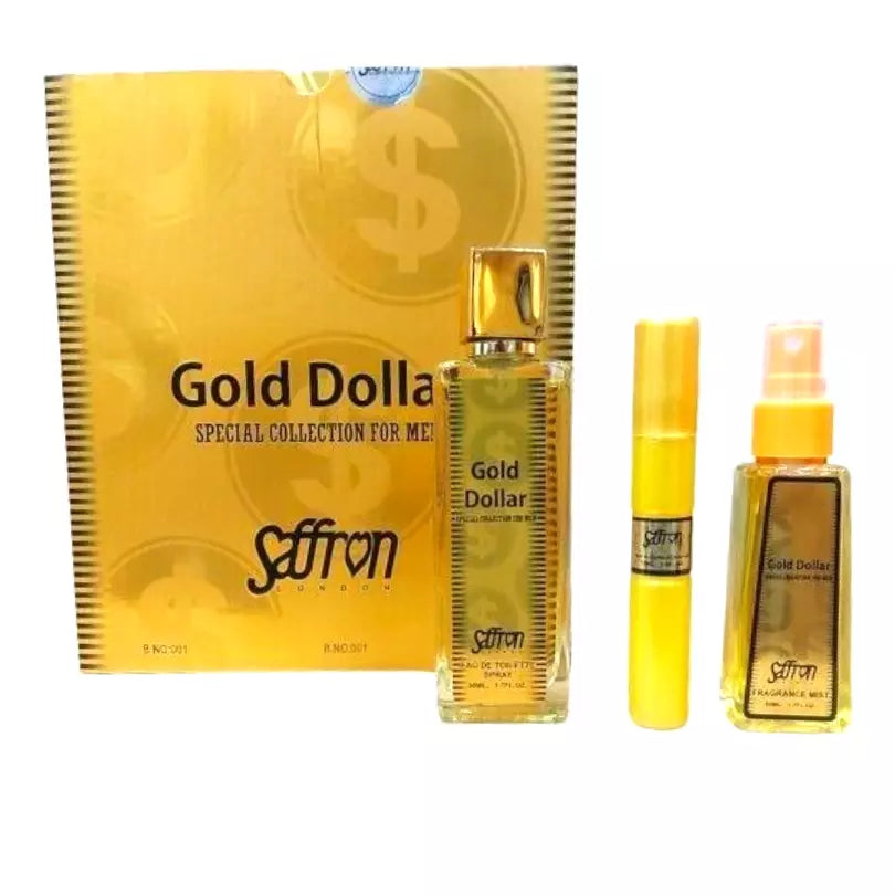 Saffron Gold Dollar 3in1 Fragrance Gift Set Mens 3pcs Gift Set For Men from Superior Mart