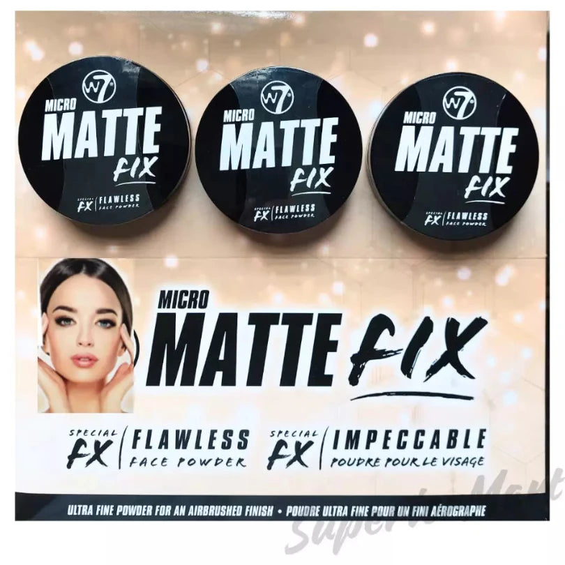 W7 MICRO MATTE FIX SPECIAL FX FLAWLESS FACE POWDER AIR-BRUSHED FINISH from Superior Mart