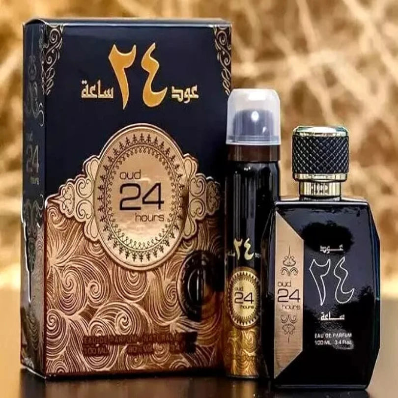 Arabian Perfume Oud 24Hrs 100ml Attar Ul Arabia Oud 24 Hours Long Lasting Unisex from Superior Mart