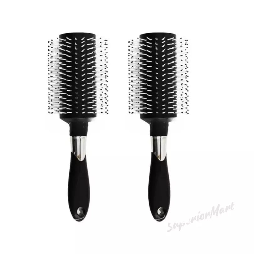 2x Royal Round Hair Brush Large Radial Hair Brush Curling Styling Brow Dry Wet from Superior Mart