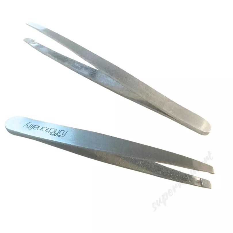 Professional Eyebrow Tweezers Hair Beauty Slanted Stainless Steel Tweezer from Superior Mart