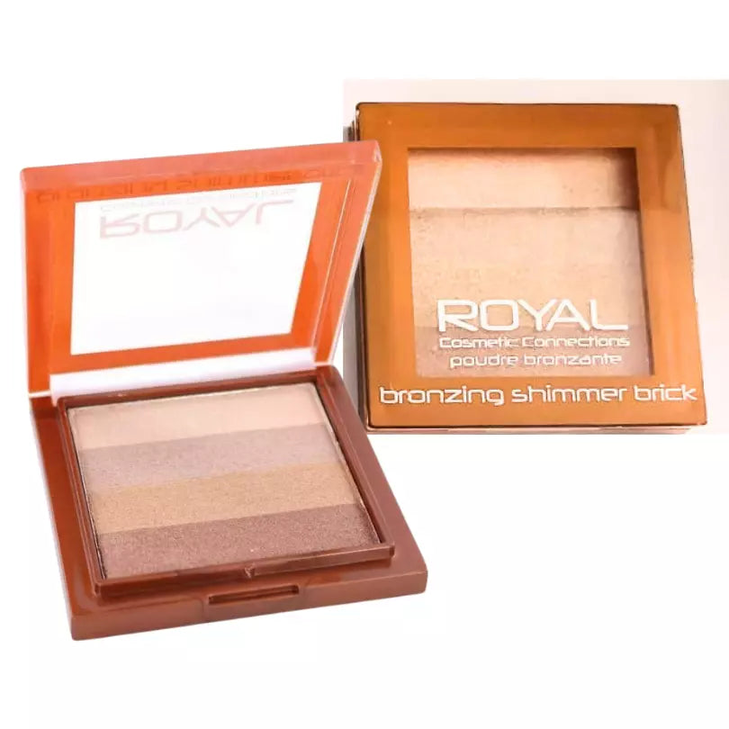 Royal Bronzer Bronzing Brick Shimmer Powder Face Highlighter & Bronze Contour from Superior Mart