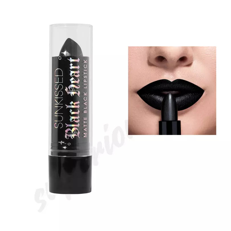 Sunkissed Matte Black Lipstick Halloween Makeup Goth Punk Emo Vampire Skull from Superior Mart