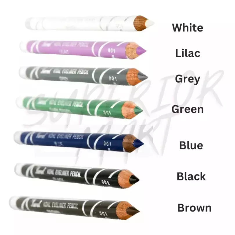 Laval Eyeliner Pencil Soft Eye Liner White Black Brown Blue Grey Green from Superior Mart