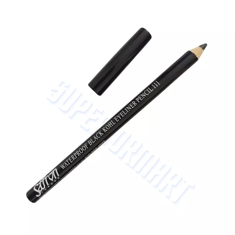 Saffron Waterproof Eyeliner Black Kohl Kajal Eye Liner Pencil Crayon 111 from Superior Mart