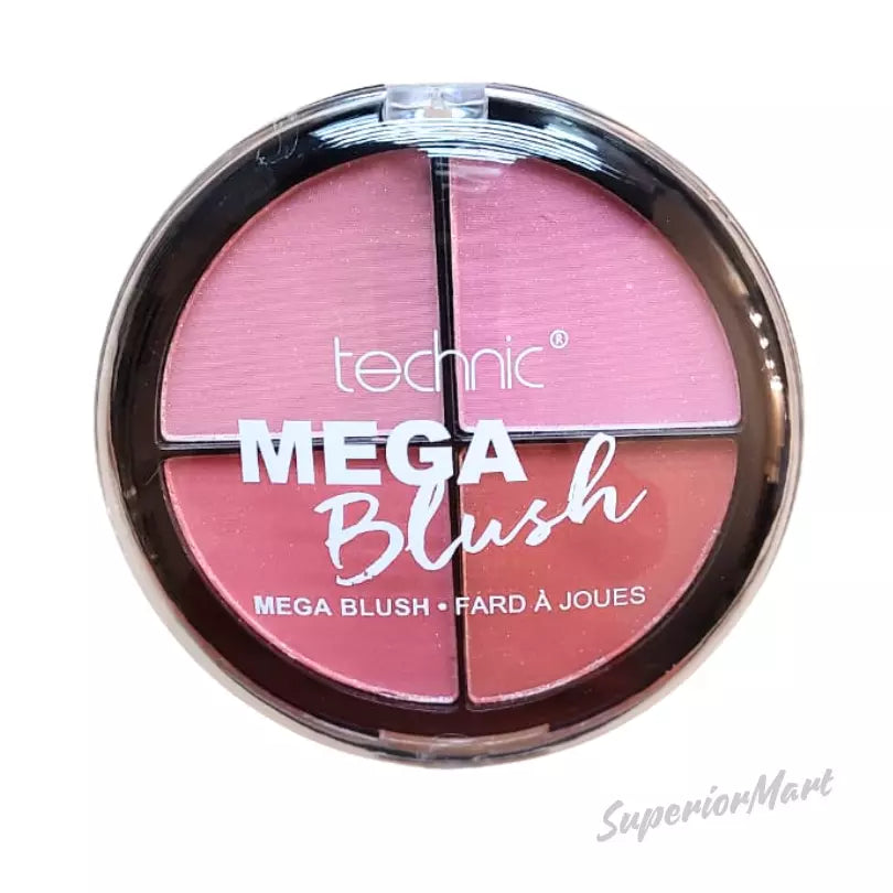 Technic Pink Shimmer Blusher Mega Compact Blusher Palette Pressed Powder from Superior Mart