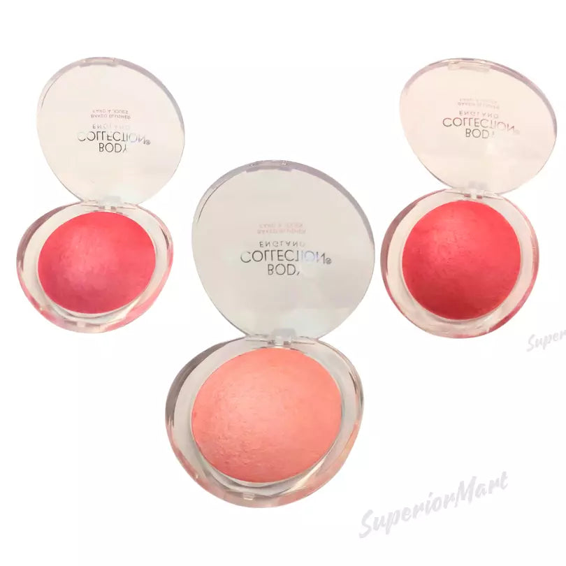 Makeup Face Blusher Shimmer Baked Blush Powder Lasting Body Collection from Superior Mart