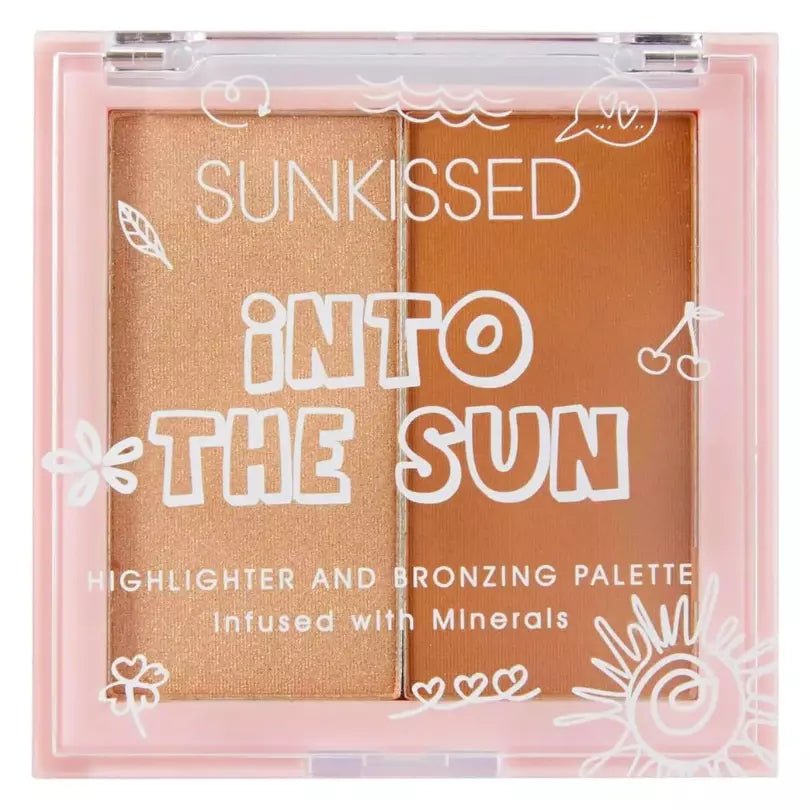 Sunkissed Highlighter Bronzer Palette Bronzing With Minerals from Superior Mart