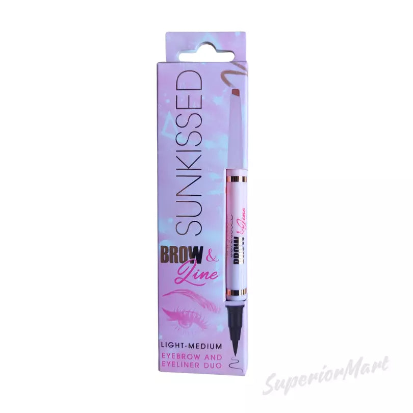 SUNKISSED BROW & LINE LIGHT-MEDIUM EYEBROW AND EYELINER DUO PENCIL from Superior Mart