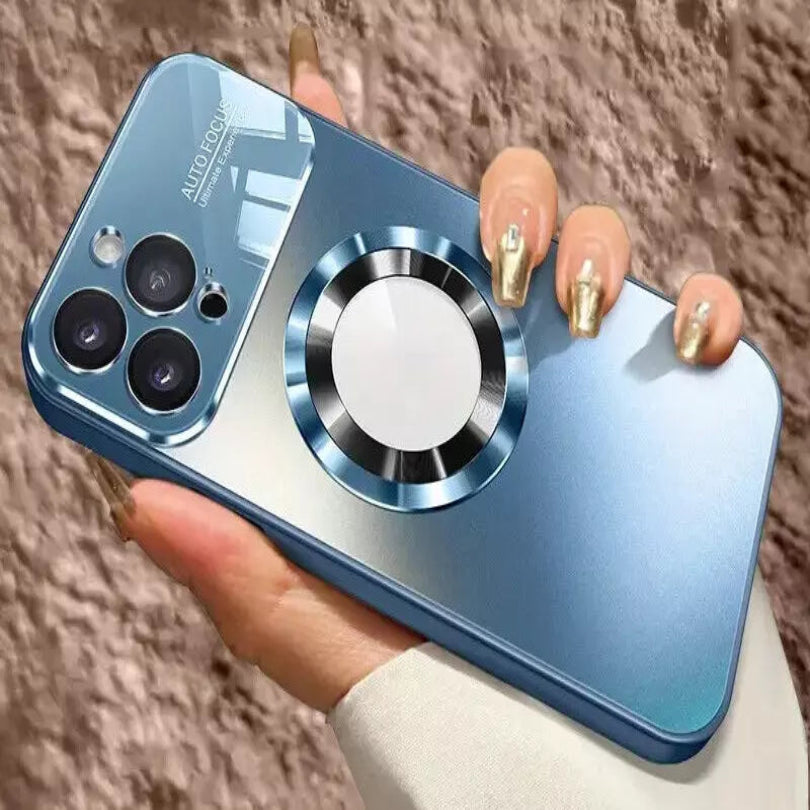 Titanium Metallic Color Matte Magnetic Case for Apple Iphone 15 Pro Max from Superior Mart