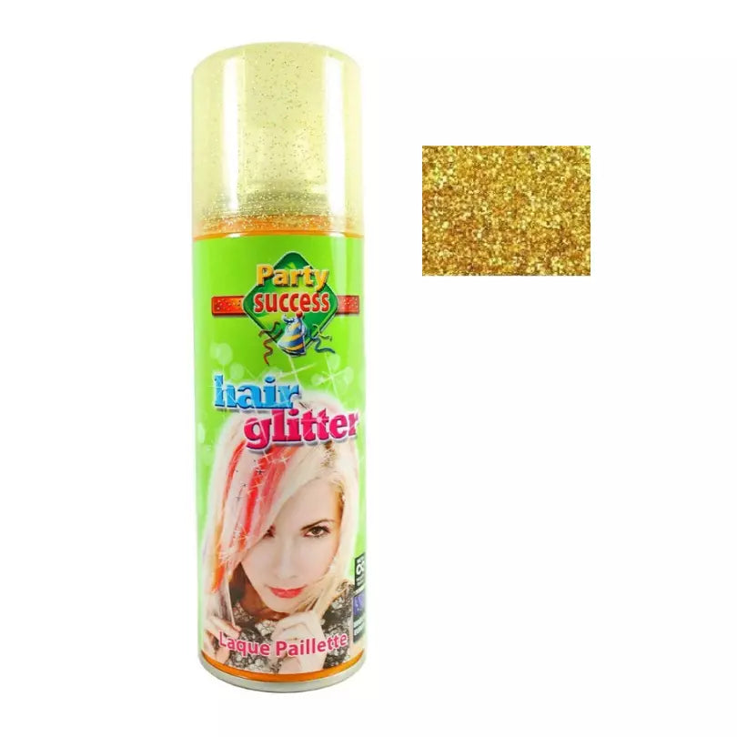 Colour Hair Spray Glitter Gold Wash Out Temporary Fancy Dress Festival from Superior Mart