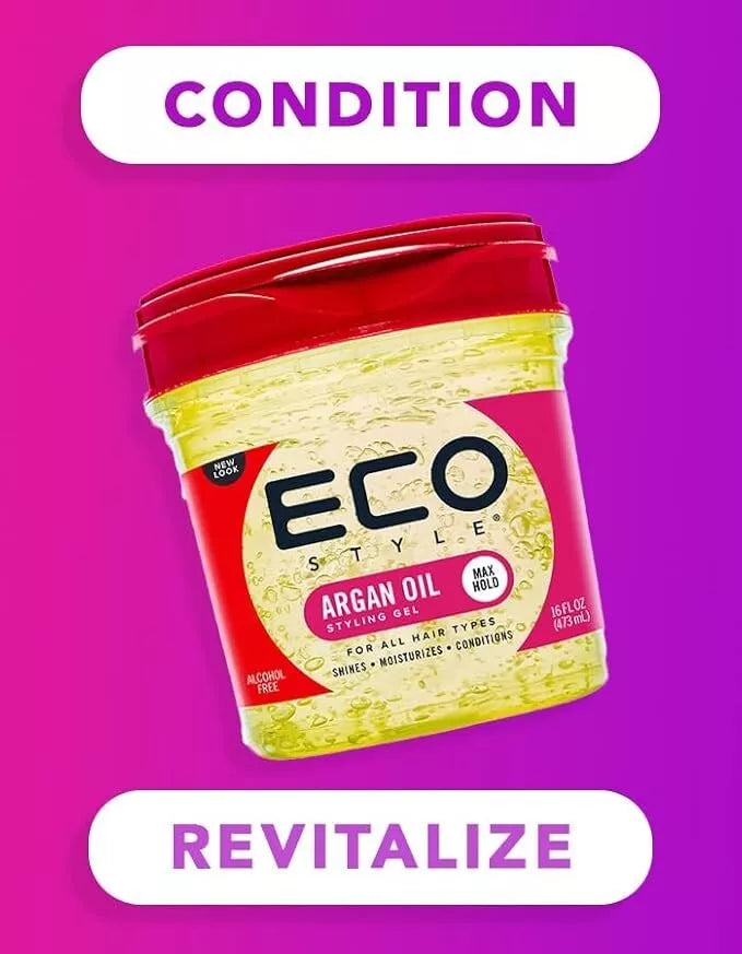ECO STYLER MOROCCAN ARGAN OIL STYLING GEL 473ML MAX HOLD ALCHOHAL FREE from Superior Mart
