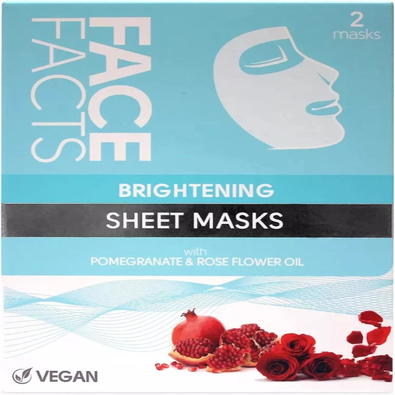 Face Facts Face Brightening Sheet Masks Hydrate + Glow | 2 x Masks from Superior Mart