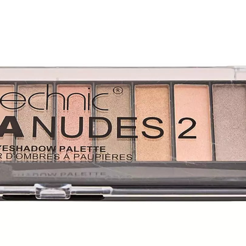 Technic Nudes Eyeshadow Shimmer Mega 12 Shades Bronze Smokey Eye Makeup from Superior Mart