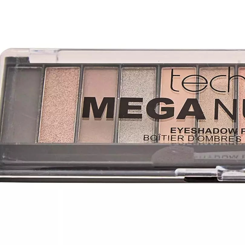 Technic Nudes Eyeshadow Shimmer Mega 12 Shades Bronze Smokey Eye Makeup from Superior Mart
