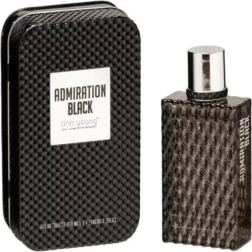Linn Young Men Eau de Toilette Admiration Black 100 ml Men Spray from Superior Mart