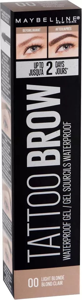 Maybelline Tattoo Brow Waterproof Eyebrow Gel 00 Light Blonde 5ML from Superior Mart