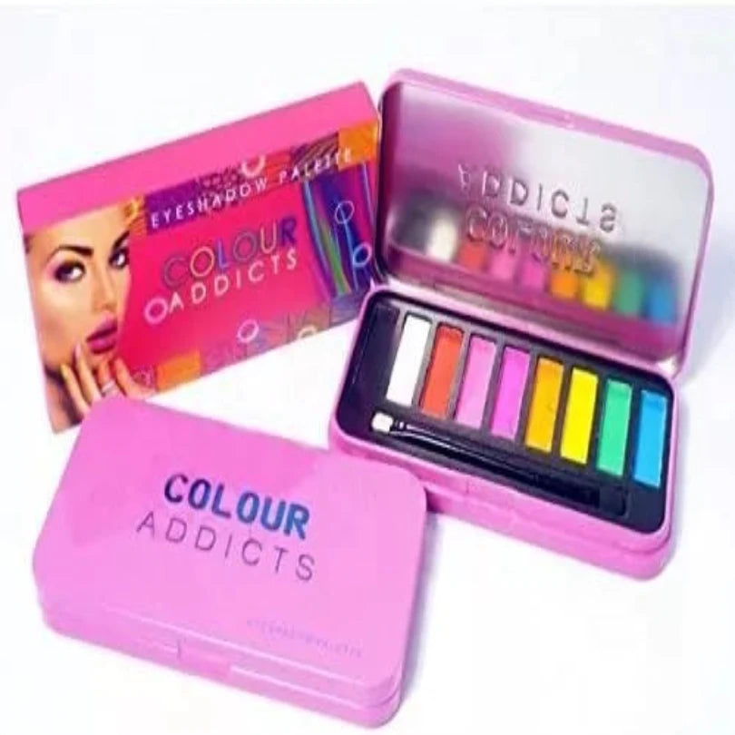 Saffron Eye shadow Palette 9 Colour Eye Shadow Shimmery Make Up Colour Addicts from Superior Mart