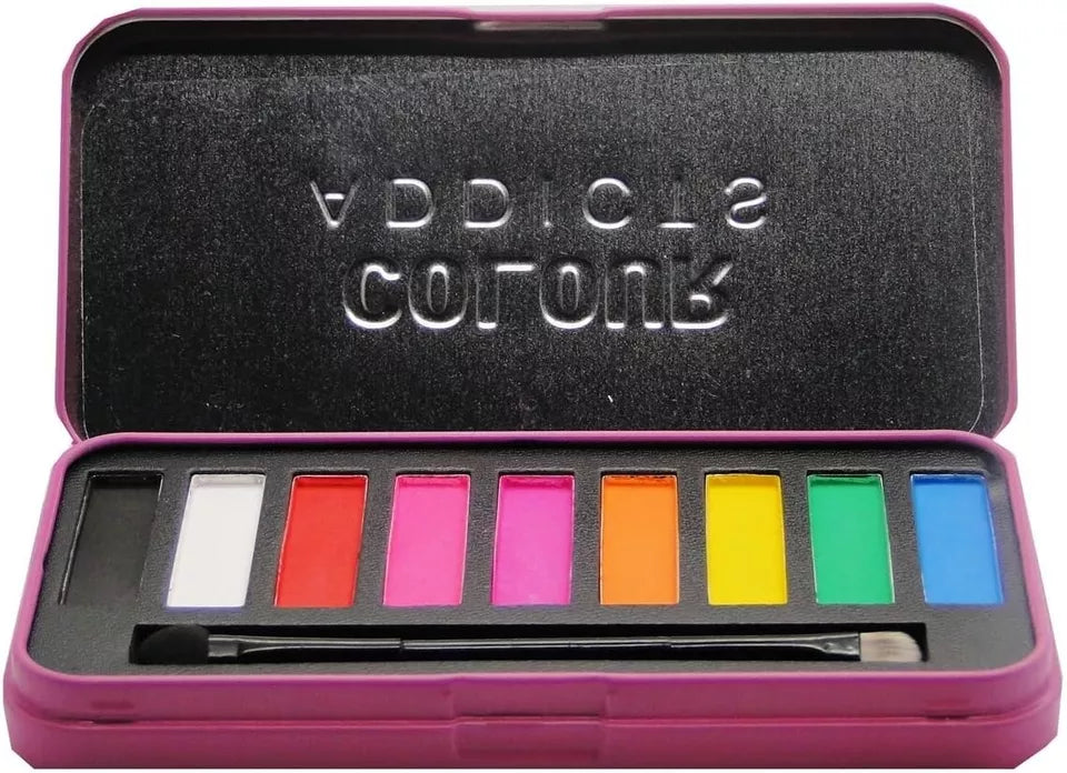Saffron Eye shadow Palette 9 Colour Eye Shadow Shimmery Make Up Colour Addicts from Superior Mart