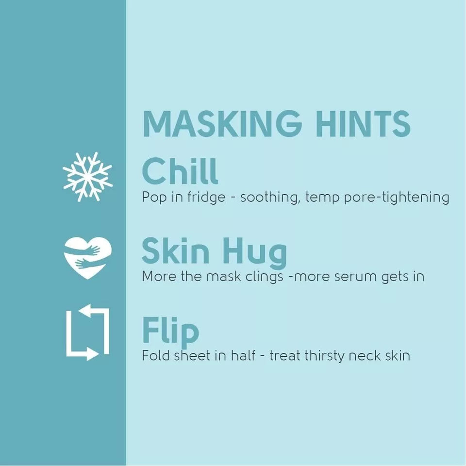 Face Facts Face Brightening Sheet Masks Hydrate + Glow | 2 x Masks from Superior Mart