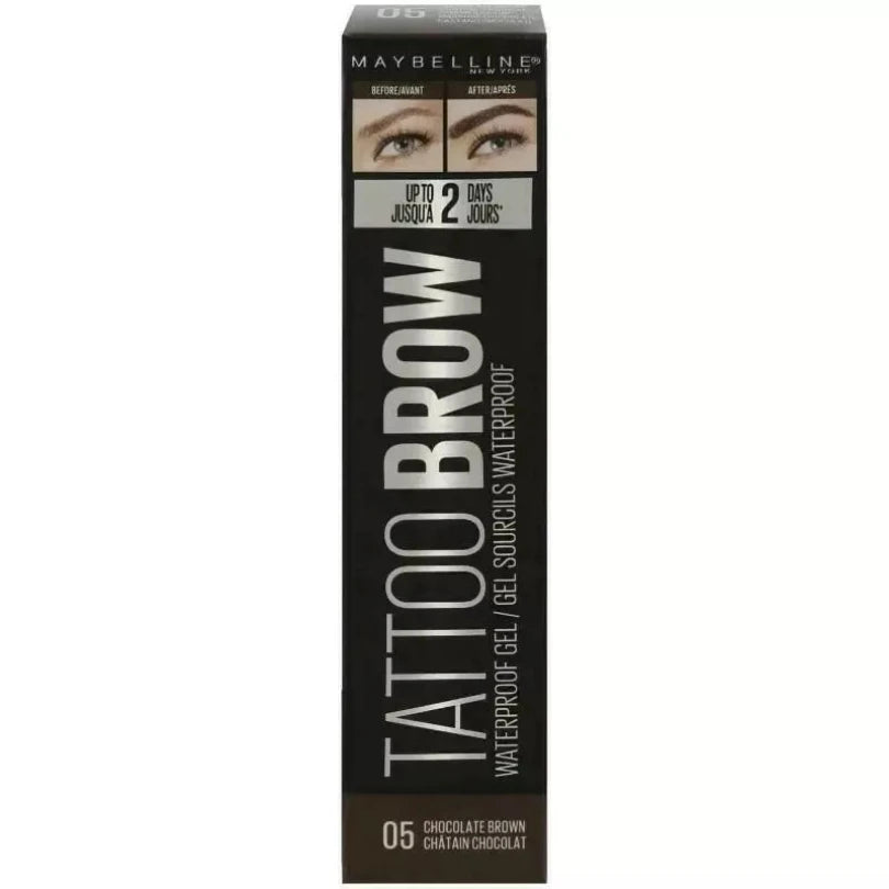 Maybelline Tattoo Brow Waterproof Eyebrow Gel 05 Chocolate Brown 5ML from Superior Mart