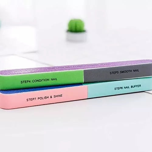 7 in 1 Nail Buffer Polishing Block File Manicure Pedicure Polish & Shine from Superior Mart