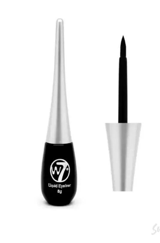 W7 Liquid Eyeliner Eye Liner Black 8g Eyes Makeup from Superior Mart