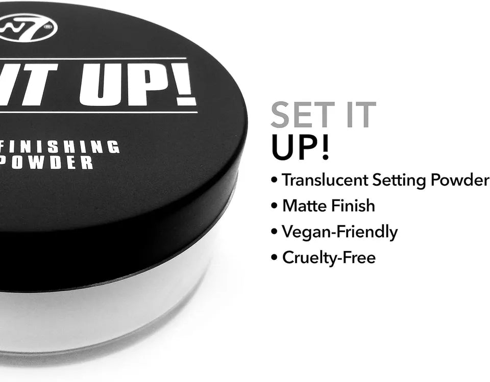 W7 Set It Up Loose Setting Powder Translucent Blurring Powder All Skin Tones from Superior Mart