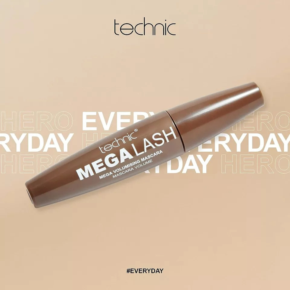 Technic Brown Mascara Lash Building Mega Lash Volumising Lifts Vegan Mascara from Superior Mart