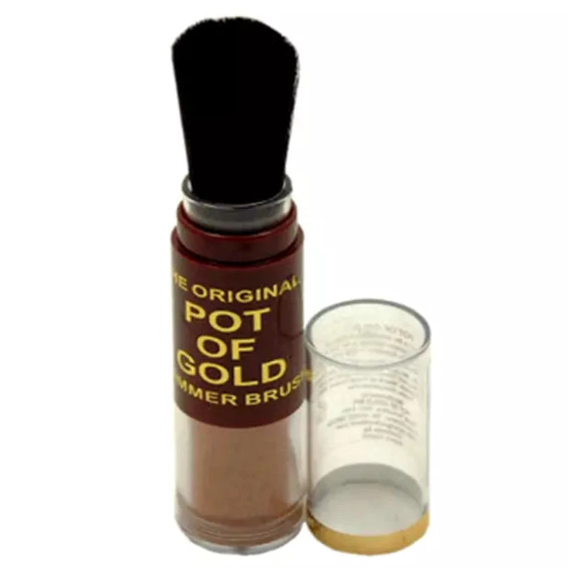 POT OF GOLD Shimmering Brush Bronzer With Loose Bronzing Powder Face & Body UK from Superior Mart