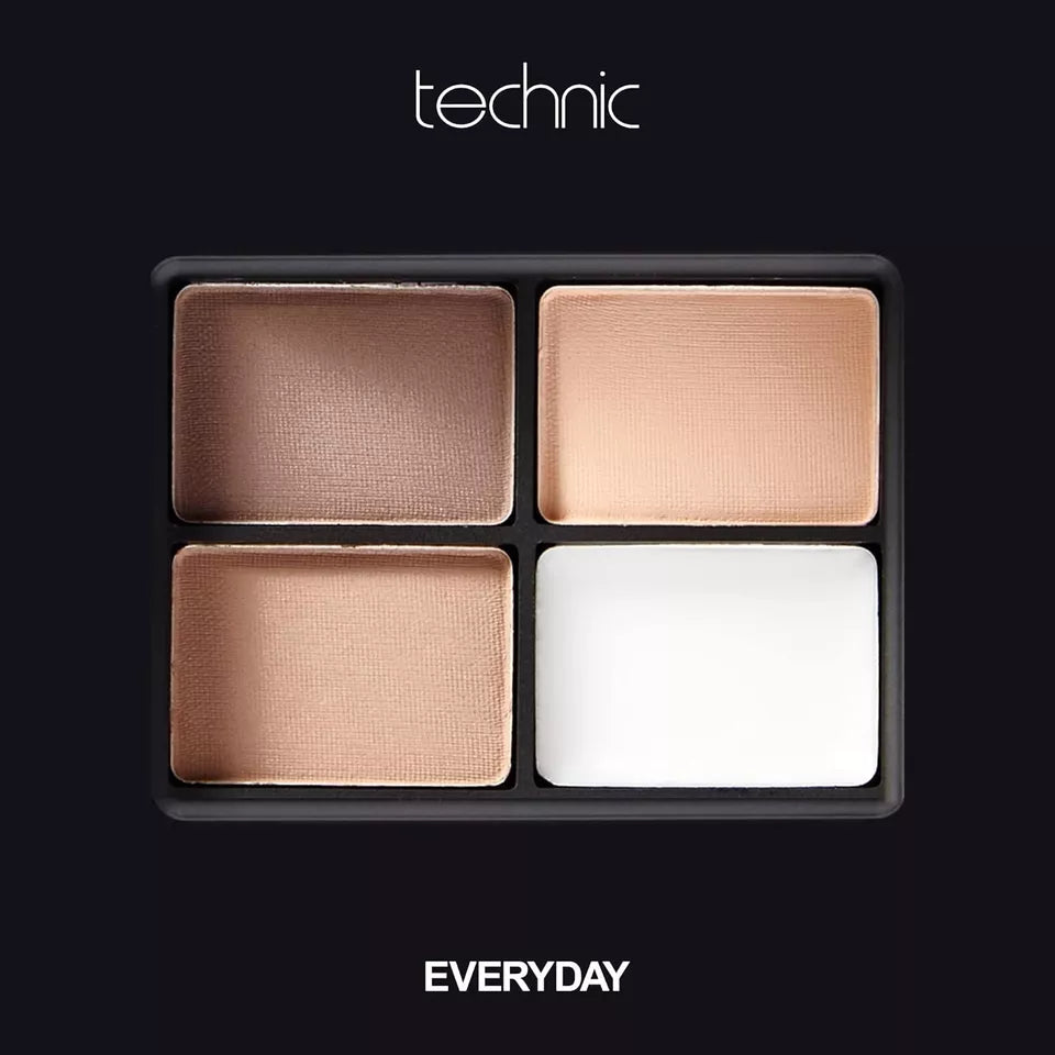 Technic Ultimate Brow Kit Eyebrow Powder Wax Brow Definer Brush Tweezer Set from Superior Mart