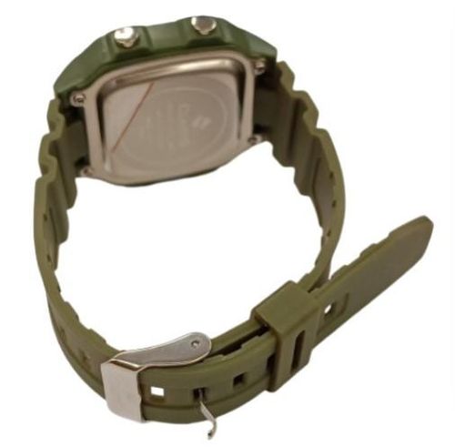 Clasico Mens Digital Water Resistant Green Rubber Strap Watch from Clasico