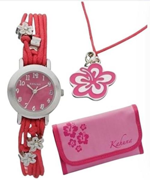 Kahuna Children Girls Wallet, Necklace Gift Set 10 Watches  - CLEARANCE NEEDS RE-BATTERY from N/A