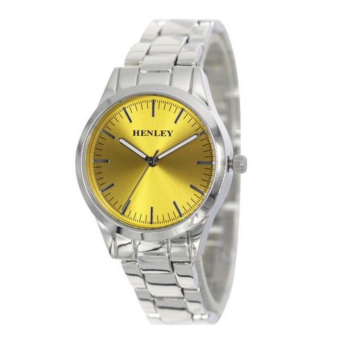 Henley Ladies Sunray Yellow Dial & Silver Bracelet Watch H07329.9 from Henley