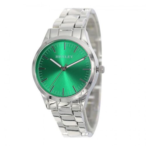 Henley Ladies Sunray Green Dial & Silver Bracelet Watch H07329.11 from Henley