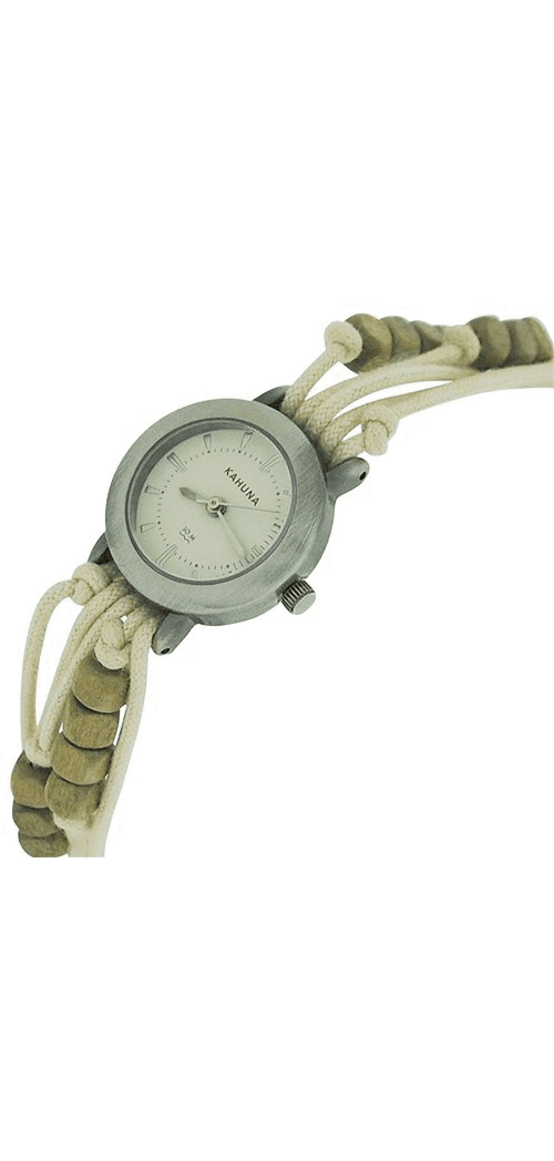 Kahuna Ladies White dial with Fabric Strap Friendship Watch AKLF-0005L  - CLEARANCE NEEDS RE-BATTERY from kahuna