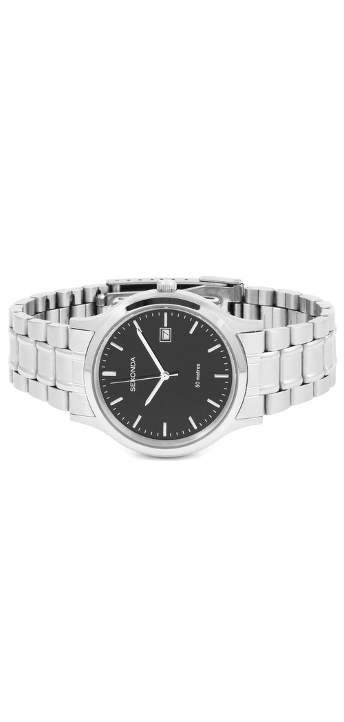 Sekonda Mens Dated Basic Classic Style Stainless Steel Bracelet Watch 3730 from Sekonda