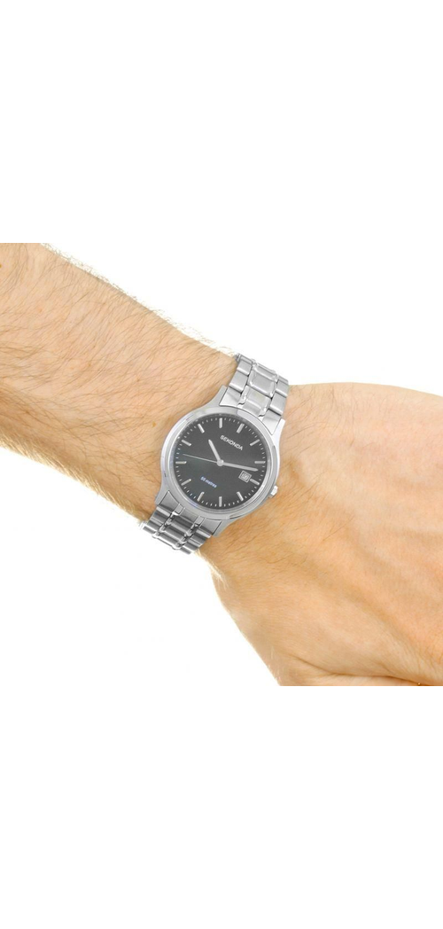 Sekonda Mens Dated Basic Classic Style Stainless Steel Bracelet Watch 3730 from Sekonda