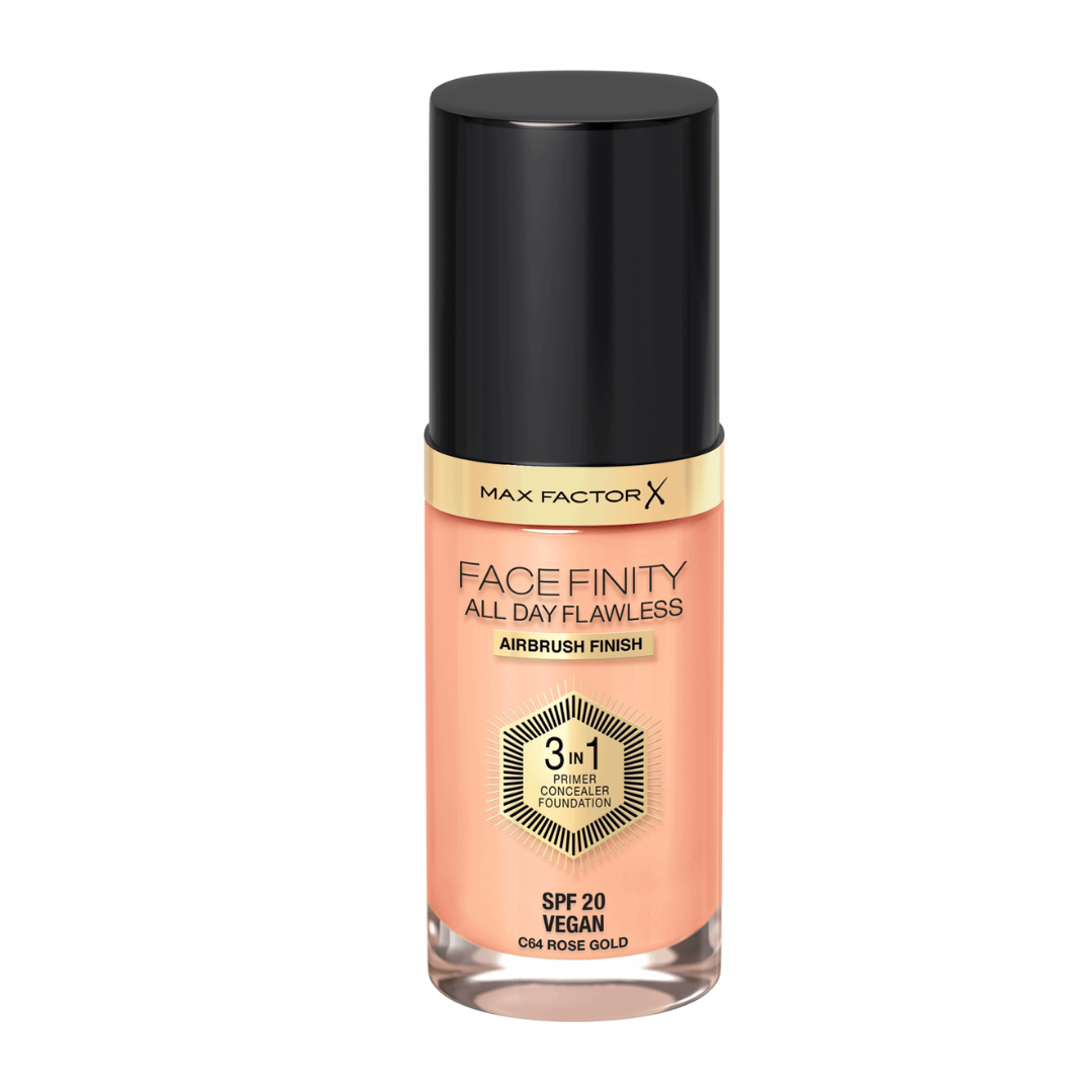 Max Factor Liquid Foundation 3 in 1 All Day Flawless C64 Rose Gold 30ml from Superior Mart